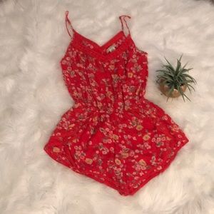 Billabong red romper